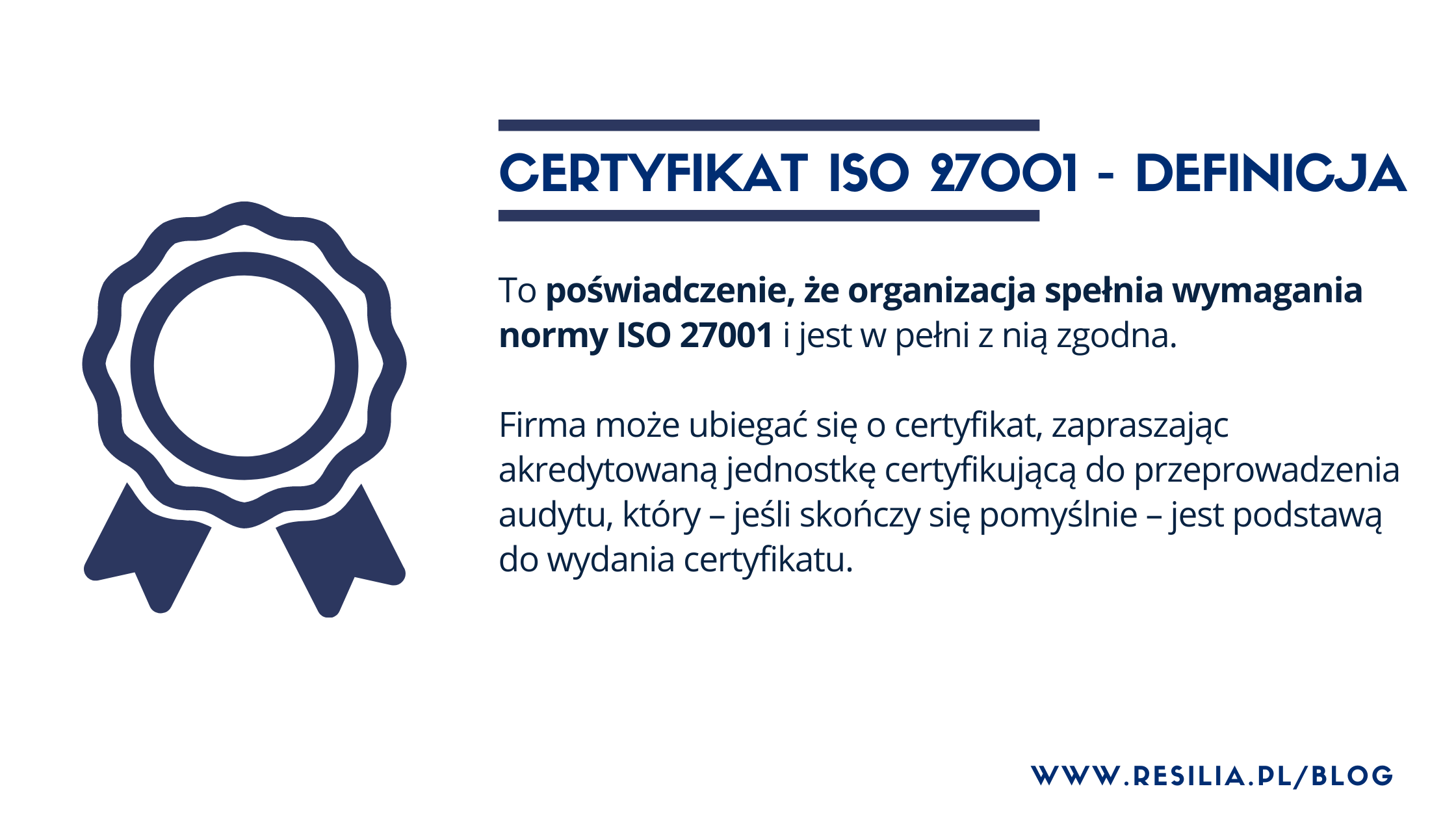 Certyfikat ISO 27001 definicja